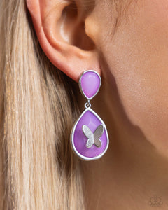 Paparazzi BRIGHT This Sway - Purple Earring