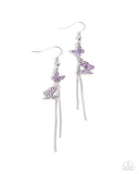 Paparazzi Aerial Affection - Purple Earring