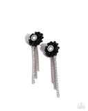 Paparazzi Floral Fuel - Black Earring