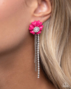 Paparazzi Floral Fuel - Pink Earring