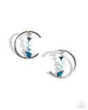 Paparazzi Pronged Patchwork - Blue Earring