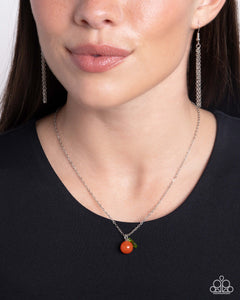 Paparazzi Orange Opulence - Orange Necklace