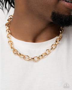 Paparazzi Industrial Imitation - Gold Necklace