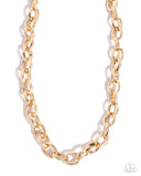 Paparazzi Industrial Imitation - Gold Necklace