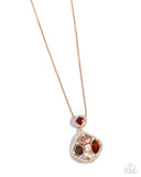 Paparazzi Pronged Princess - Brown Necklace