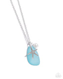 Paparazzi Sea Glass Stash - Blue Necklace