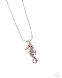 Paparazzi Seahorse Shanty - Orange Necklace