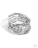 Paparazzi Sassy Stack - Silver Bracelet