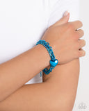 Paparazzi Affectionate Accent - Blue Bracelet