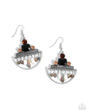 Paparazzi Metropolitan Majesty - Black Earring