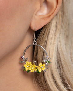 Paparazzi Fairy Freestyle - Yellow Earring