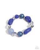 Paparazzi Beaded Backing - Blue Bracelet