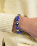 Paparazzi Beaded Backing - Blue Bracelet