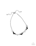 Paparazzi Heart-struck Hype - Black Bracelet