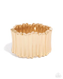 Paparazzi Warped Welding - Gold Bracelet