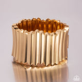 Paparazzi Warped Welding - Gold Bracelet