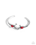 Paparazzi Horseshoe Habit - Red Bracelet