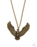 Paparazzi Edgy Eagle - Brass Necklace