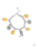 Paparazzi Badlands Beau - Yellow Bracelet