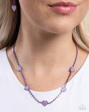 Paparazzi Homecoming Hearts - Purple Necklace