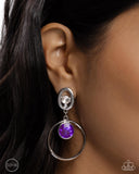 Paparazzi Modern Moment - Purple Earring