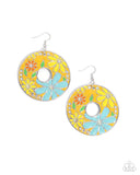 Paparazzi Embroidered Elegance - Yellow Earring