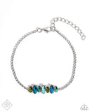 Paparazzi Feminine Faith - Blue Bracelet