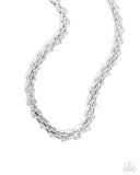 Paparazzi Immaculate Industry - Silver Necklace