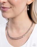 Paparazzi Laidback Layers - Silver Necklace