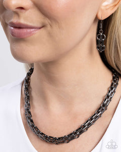 Paparazzi Immaculate Industry - Black Necklace