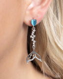 Paparazzi Mermaid Motivation - Blue Earring