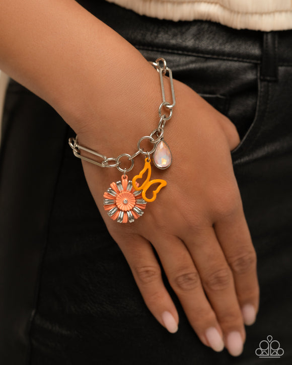 Paparazzi Aerial Accomplishment - Orange Bracelet