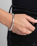 Paparazzi Stubborn Simplicity - Silver Bracelet