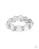 Paparazzi Shimmery Sneak Peek - White Bracelet