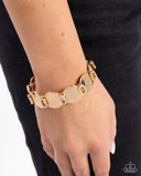 Paparazzi Shimmery Sneak Peek - Gold Bracelet