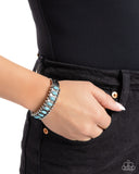 Paparazzi Beautiful Badlands - Blue Bracelet