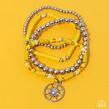 Paparazzi Nuanced Navigator - Yellow Bracelet