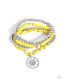 Paparazzi Nuanced Navigator - Yellow Bracelet