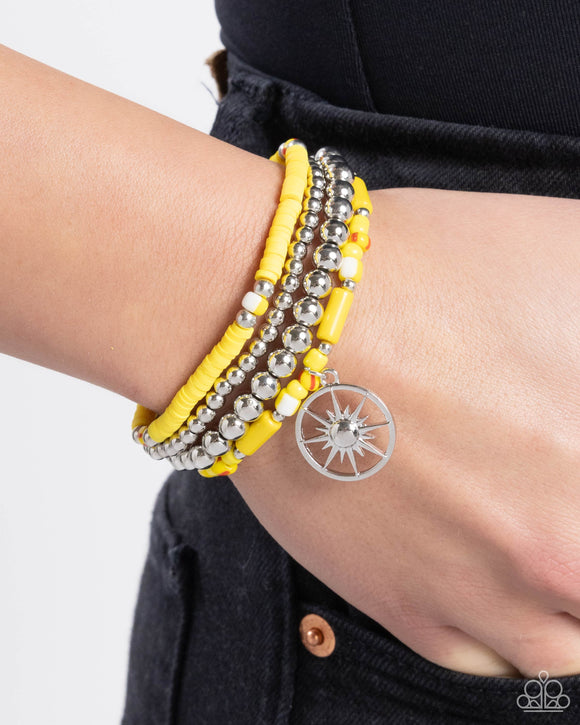 Paparazzi Nuanced Navigator - Yellow Bracelet