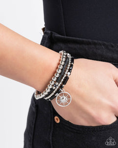 Paparazzi Nuanced Navigator - Black Bracelet