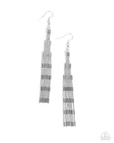 Paparazzi Empire State Etiquette - Silver Earring