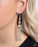 Paparazzi Empire State Etiquette - Silver Earring