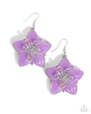 Paparazzi Summer Sprigs - Purple Earring