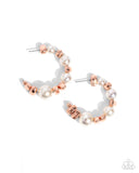 Paparazzi Playful Pearls - Copper Earring