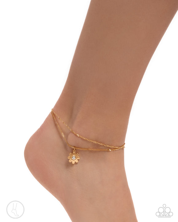 Paparazzi Blossoming Breeze - Gold Anklet