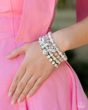 Paparazzi Feminine Charm - Pink Bracelet