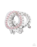 Paparazzi Feminine Charm - Pink Bracelet