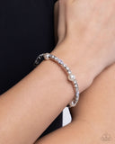 Paparazzi Ladylike Leader - White Bracelet