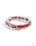 Paparazzi Colorful Cadenza - Red Bracelet