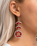 Paparazzi Polished Pattern - Red Earring